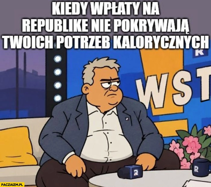 Sakiewicz kiedy wpłaty na republikę nie pokrywają Twoich potrzeb kalorycznych