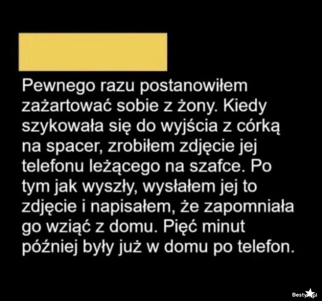 
    Żart z żony 