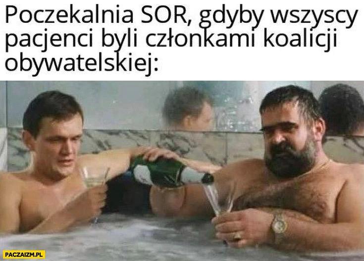 
    Poczekalnia SOR gdyby wszyscy pacjenci byli członkami koalicji obywatelskiej kiler