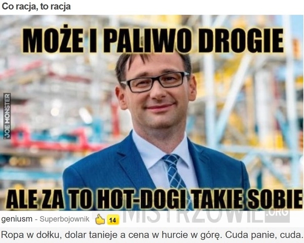 
    
			Co racja, to racja					