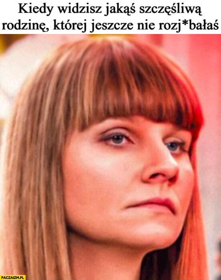Kiedy widzisz jakąś szczęśliwą rodzinę której jeszcze nie rozwaliłaś Monika Horna-Cieślak Rzecznik Praw Dziecka