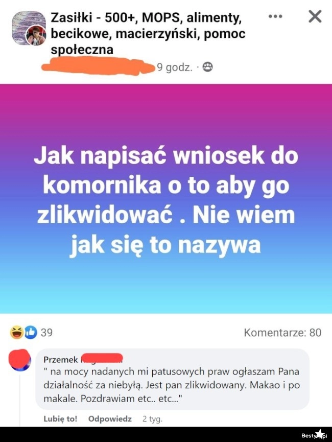 
    Wniosek w sprawie komornika 