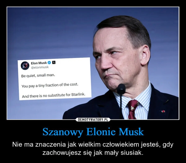 
    Szanowy Elonie Musk