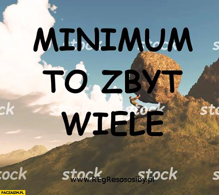 
    Minimum to zbyt wiele Regres osobisty