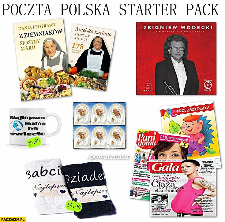 
    Poczta Polska starter pack oferta produktów dodatkowych typowa placówka poczty