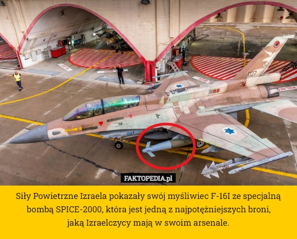 
    Siły Powietrzne Izraela pokazały swój myśliwiec F-16I ze specjalną bombą