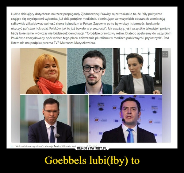 
    Goebbels lubi(łby) to