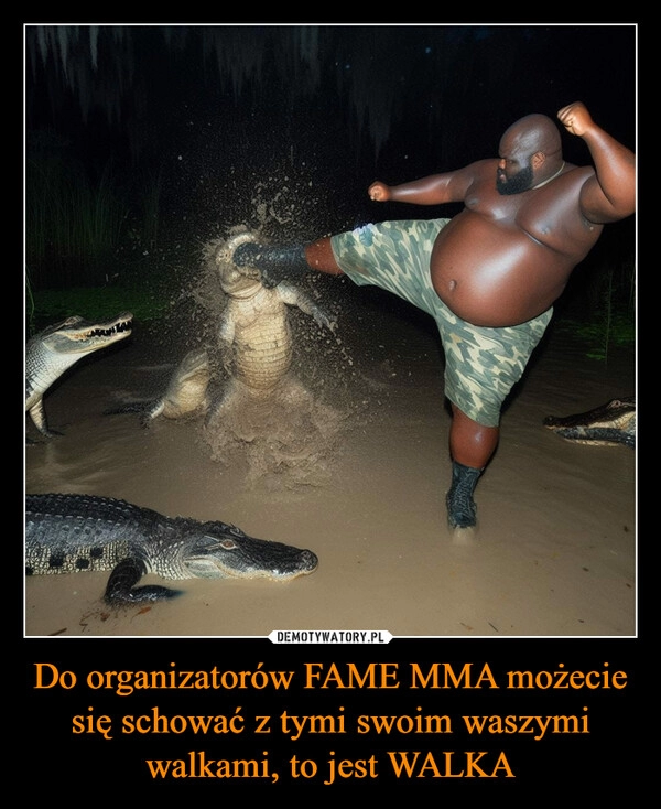 
    Do organizatorów FAME MMA możecie się schować z tymi swoim waszymi walkami, to jest WALKA