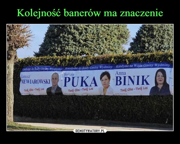 
    Kolejność banerów ma znaczenie