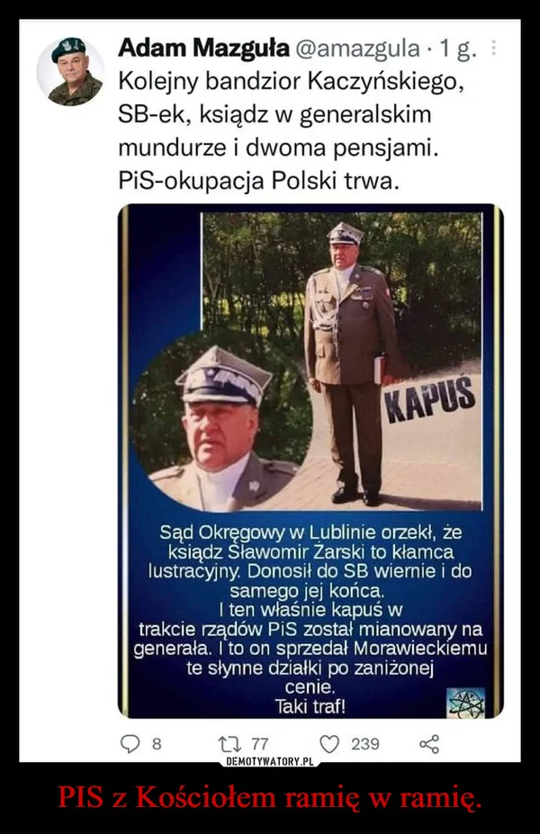 
    PIS z Kościołem ramię w ramię.