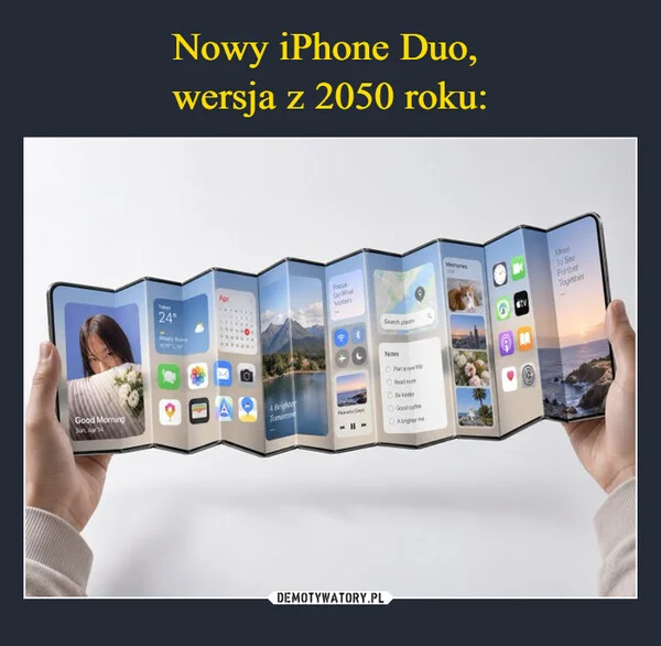 Nowy iPhone Duo, wersja z 2050 roku: