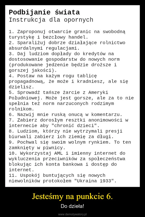 
    Jesteśmy na punkcie 6.