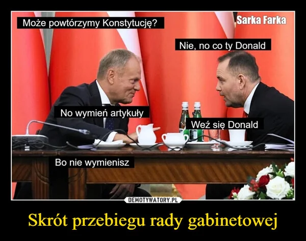 
    Skrót przebiegu rady gabinetowej