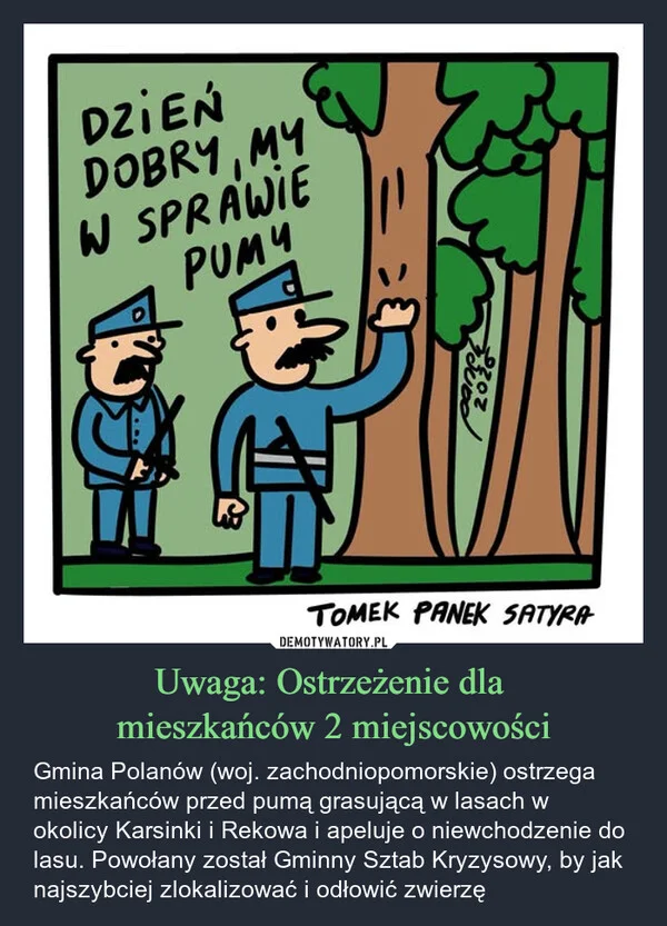 
    Uwaga: Ostrzeżenie dla mieszkańców 2 miejscowości