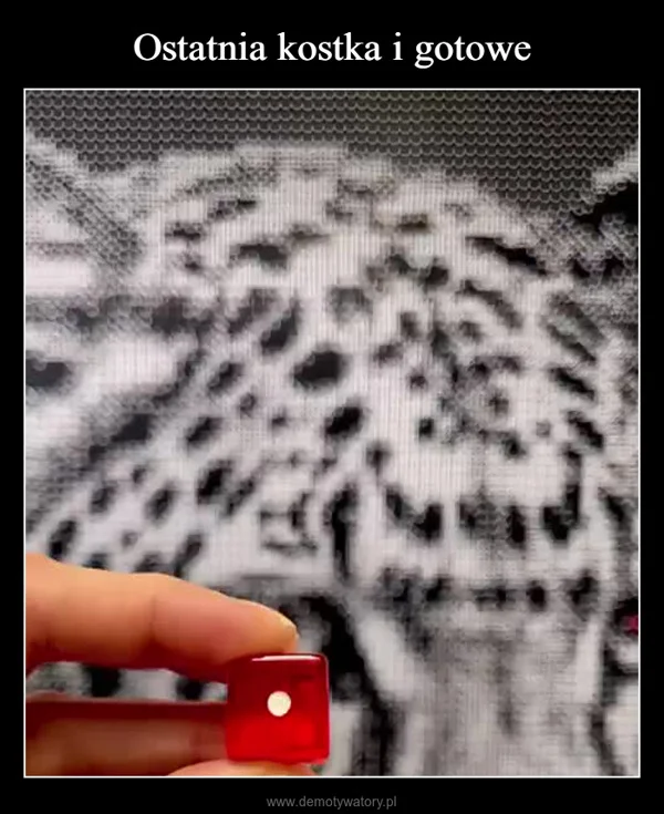 
    Ostatnia kostka i gotowe