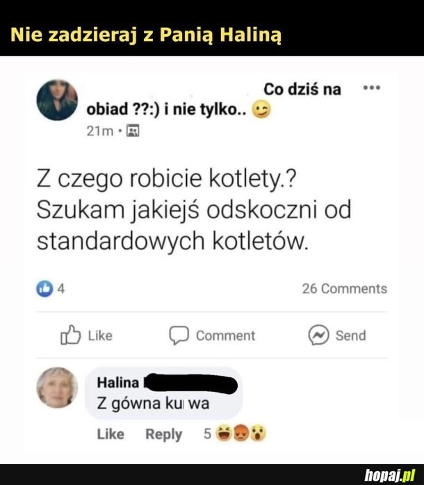 
    Pani Halina atakuje