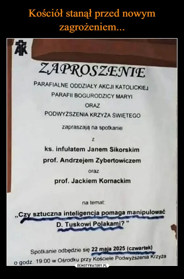 
    Kościół stanął przed nowym zagrożeniem...