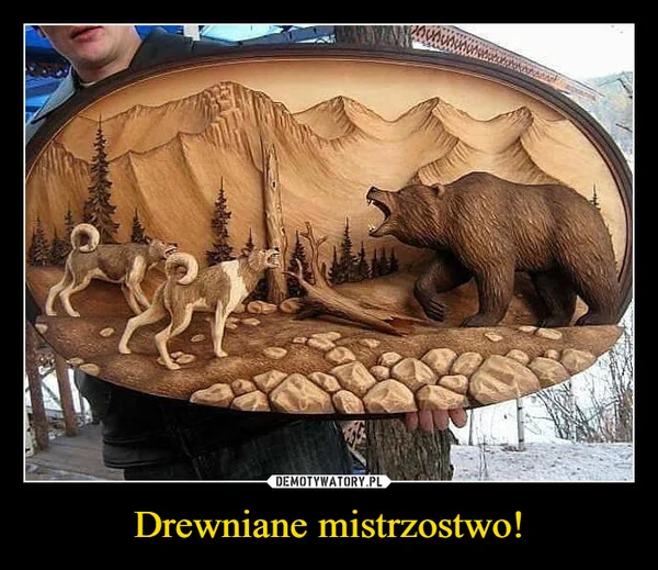 
    Drewniane mistrzostwo!