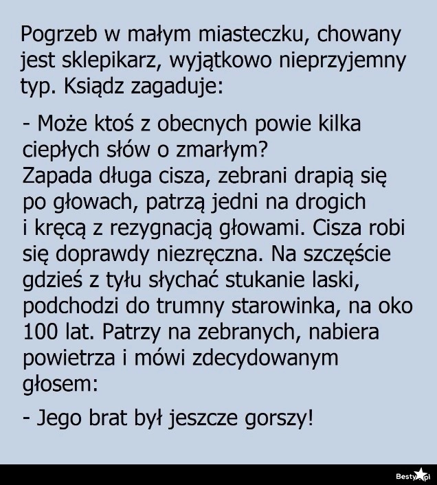 
    Kilka słów o zmarłym 