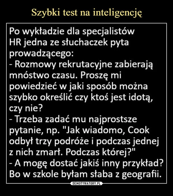 
    Szybki test na inteligencję