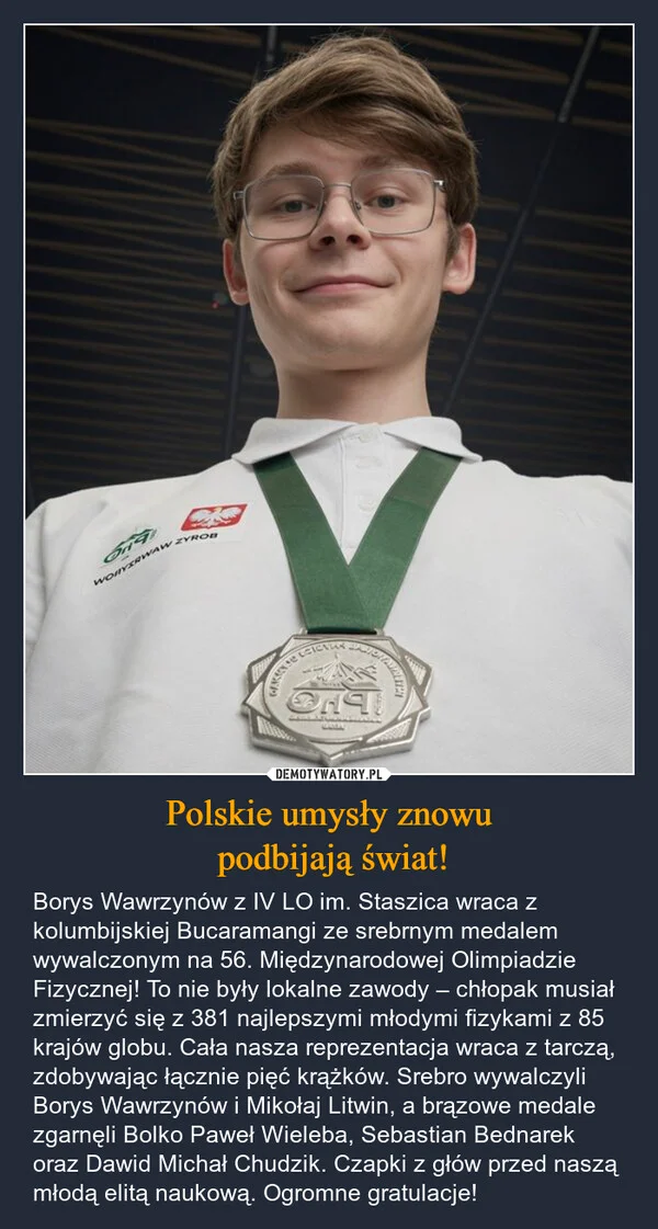 
    Polskie umysły znowu podbijają świat!