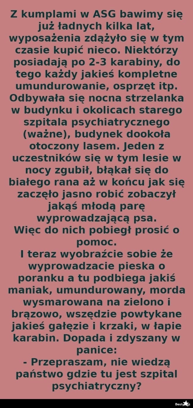 
    Strzelanka w opuszczonym szpitalu psychiatrycznym 