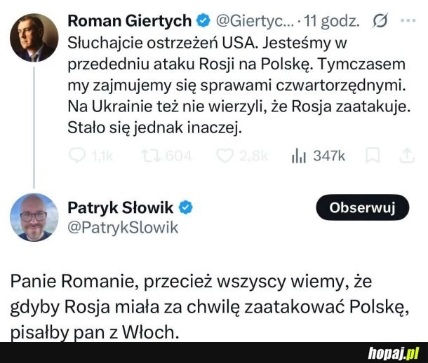 Kiedy oni wszyscy zaczną w***ć z polski to wtedy będzie wiadomo ze mamy przej***e XD