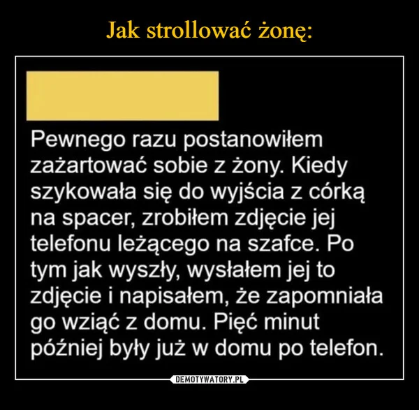 
    Jak strollować żonę: