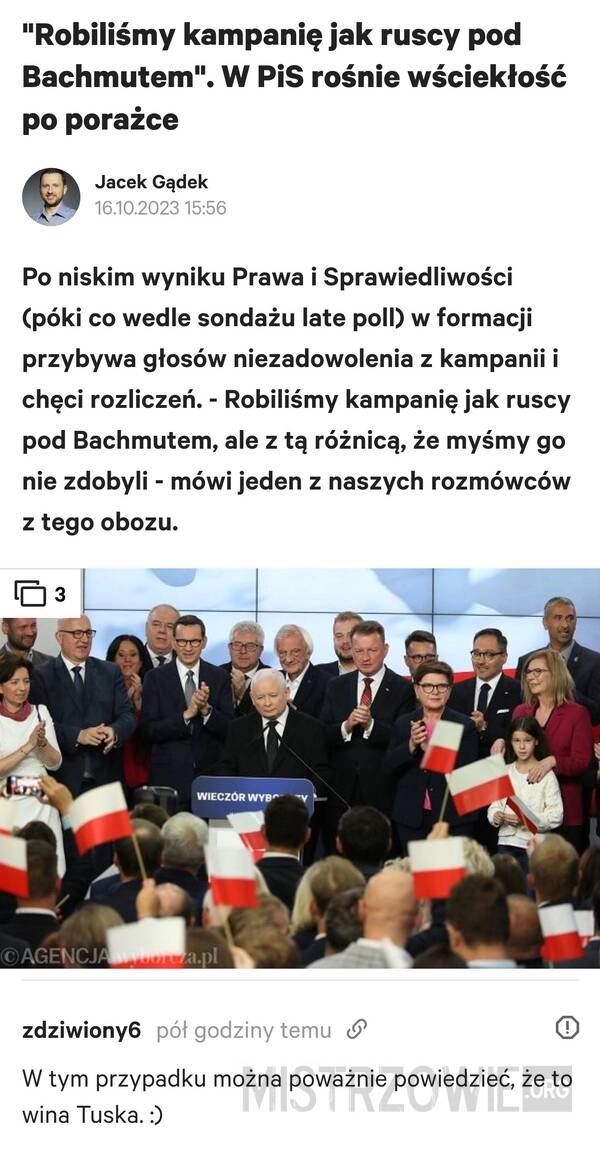 
    Przegrane wybory