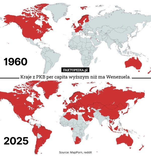 
    Kraje z PKB per capita wyższym niż ma Wenezuela.