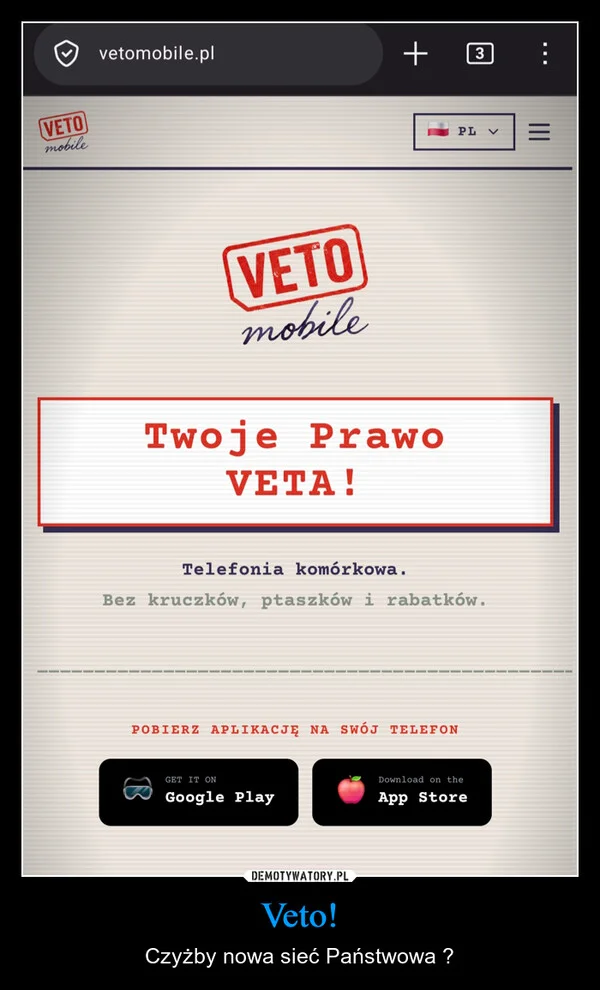 
    Veto!