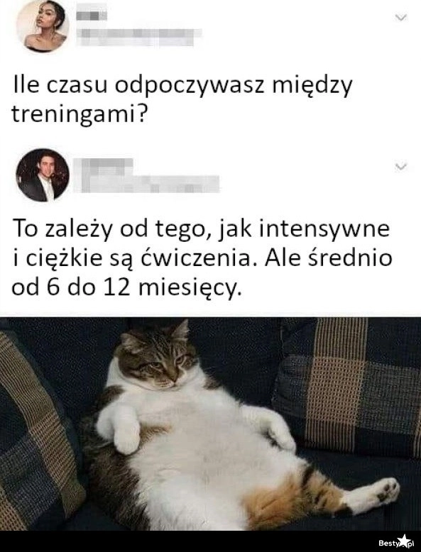 
    Odpoczynek między treningami 