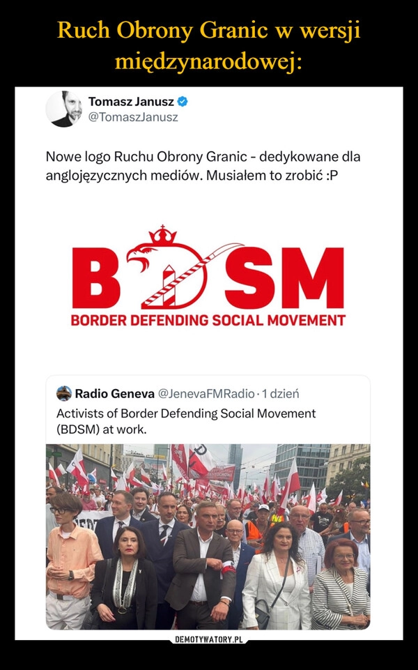 
    Ruch Obrony Granic w wersji międzynarodowej: