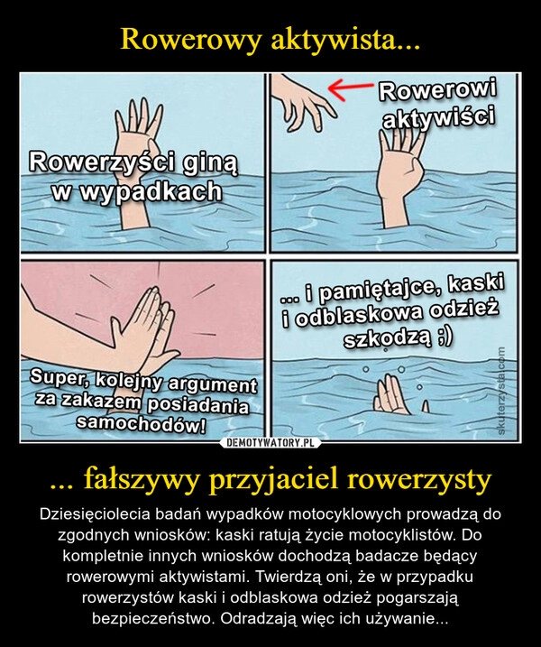 
    Rowerowy aktywista... ... fałszywy przyjaciel rowerzysty