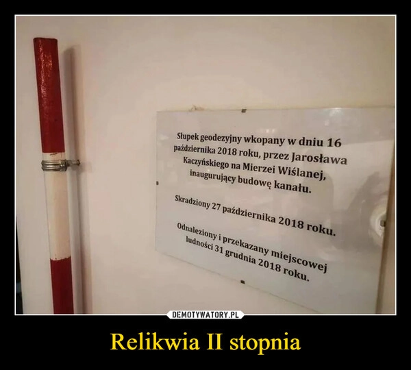 
    Relikwia II stopnia