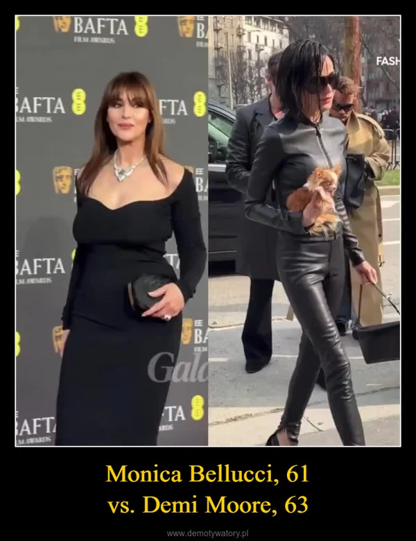 
    Monica Bellucci, 61 vs. Demi Moore, 63