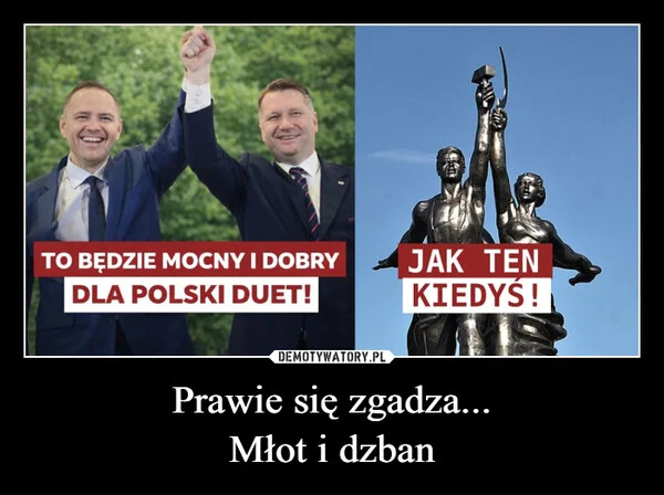 
    Prawie się zgadza... Młot i dzban