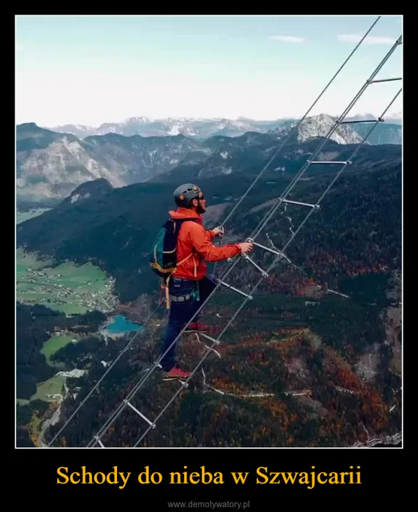 
    Schody do nieba w Szwajcarii