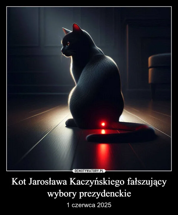 
    Kot Jarosława Kaczyńskiego fałszujący wybory prezydenckie