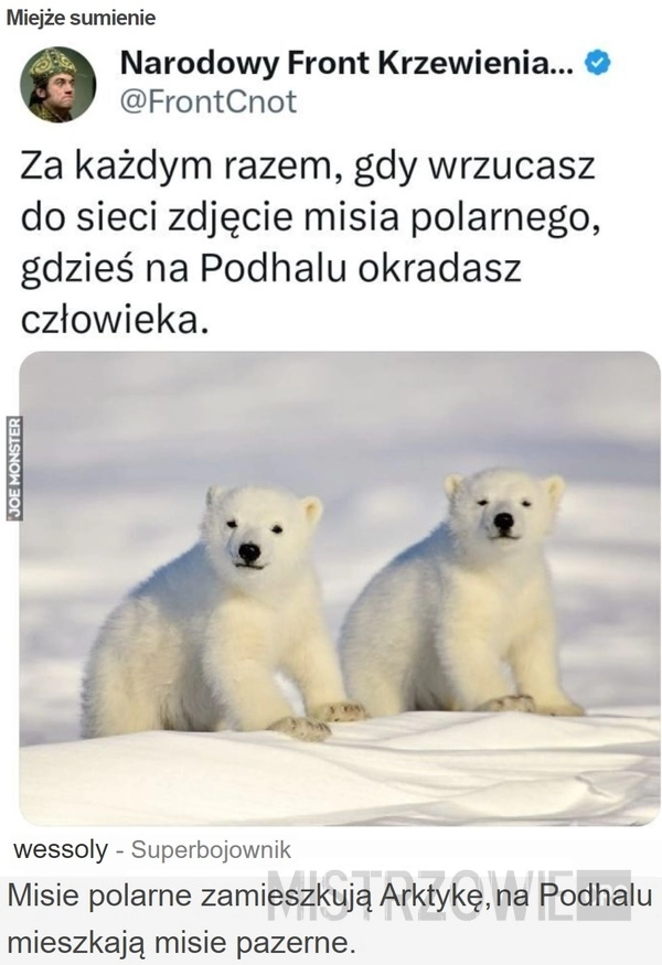 
    Miejże sumienie