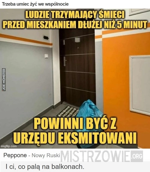 
    Trzeba umiec żyć we wspólnocie