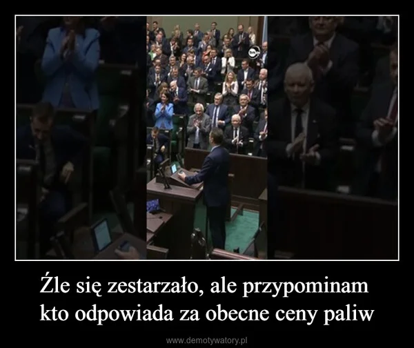 
    Źle się zestarzało, ale przypominam kto odpowiada za obecne ceny paliw