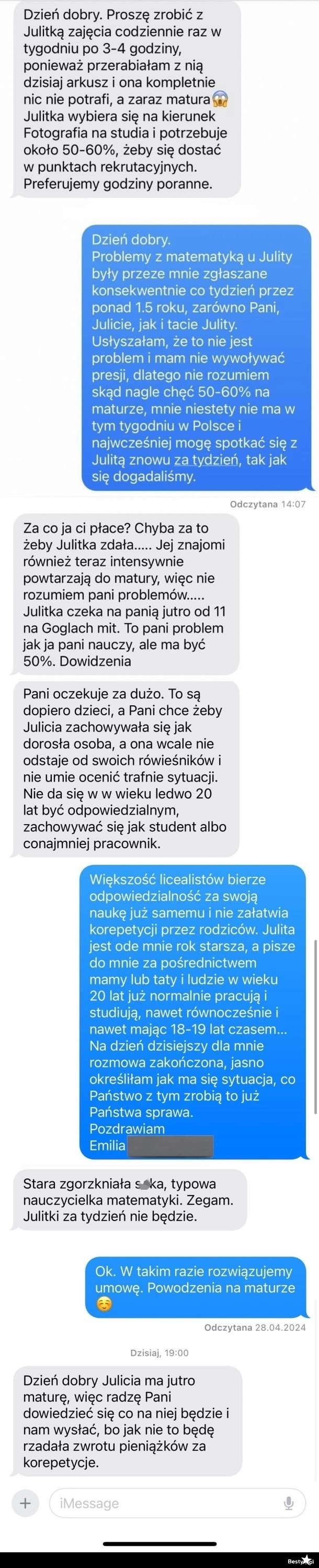 
    Biedna Julitka i jej szalona mamusia... 