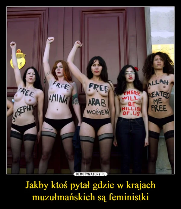 
    Jakby ktoś pytał gdzie w krajach muzułmańskich są feministki