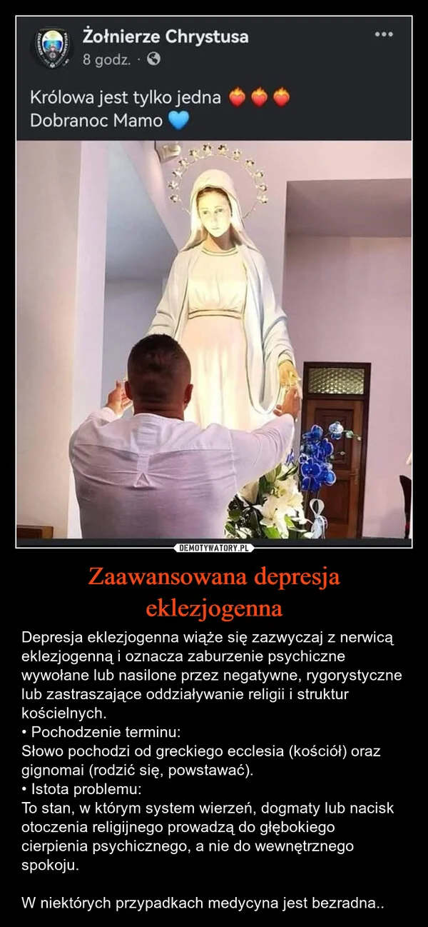 Zaawansowana depresja eklezjogenna