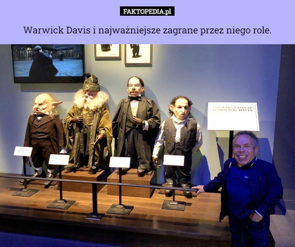 
    Warwick Davis i najważniejsze zagrane przez niego role.