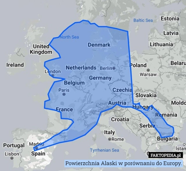 
    
			Powierzchnia Alaski w porównaniu do Europy.					