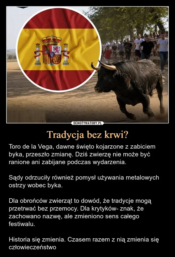 
    Tradycja bez krwi?
