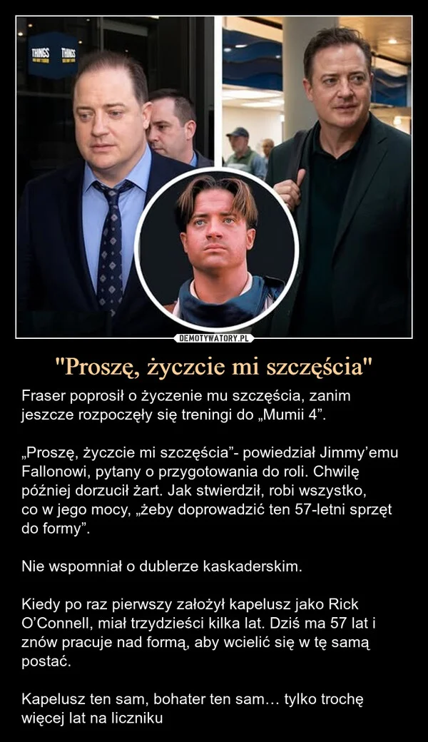 ''Proszę, życzcie mi szczęścia''
