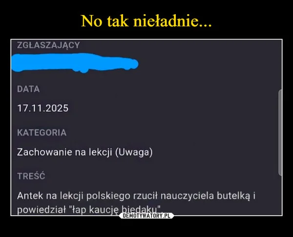 
    No tak nieładnie...